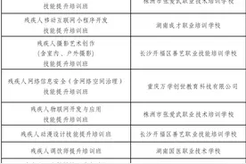 15个技能培训项目等你来！湖南省残疾人职业技能提升培训开始啦！图片