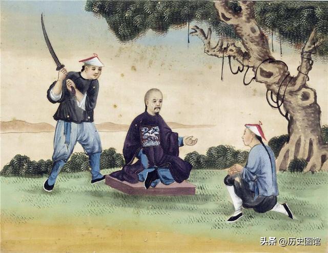 西班牙画家笔下的晚清酷刑，35幅彩图形象逼真，令人惊叹