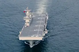 两年三艘075相继入列，人民海军喜提安徽舰，建造速度远超美国图片