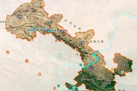 甘肃也曾是一方巨无霸，几经拆分后，在地图上变成一只“狗骨头”图片