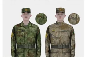 21式作训服和作业服着穿效果图图片