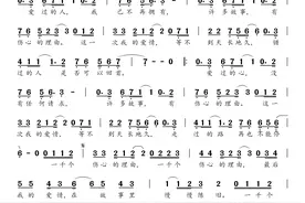 简谱：《一千个伤心的理由》-张学友图片