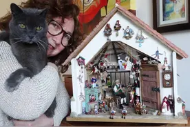 法国制作大神！她把童话里的梦幻树屋做成现实，这画风太可爱了图片