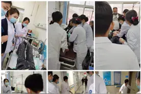 陪诊者意外发病，秦皇岛市第二医院医护人员全力施救图片