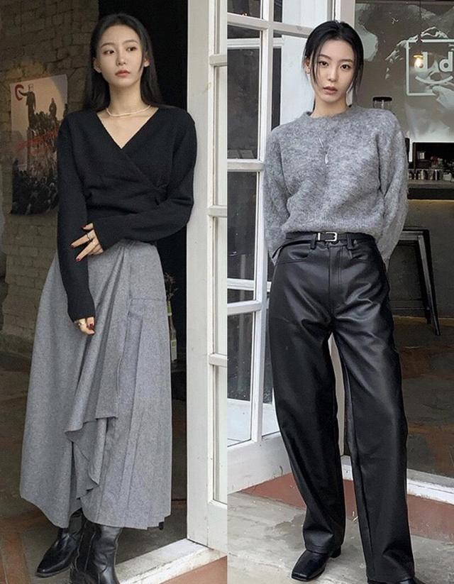 黑色和灰色碰撞搭配很好看,彰显低调成熟的个性