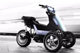 雅迪推出一款不倒翁电动车，双500W电机，带防溜坡，续航100公里图片