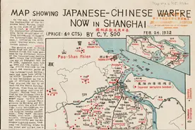 地图宣传战（三）：日本侵沪与中国反击图片
