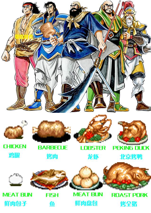 街机游戏《三国志》吃包子极限速度有多快，原来赵云才是食神啊