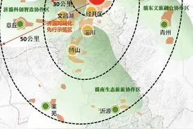 济淄同城化，圈层式发展，淄博市2035年规划图片