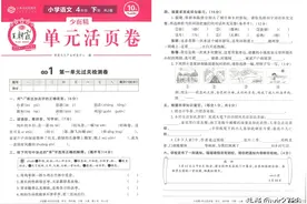 王朝霞单元活页卷 | 语文四年级下图片