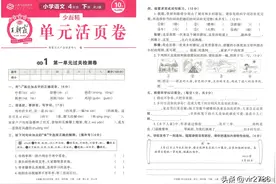 王朝霞单元活页卷 | 语文四年级下图片