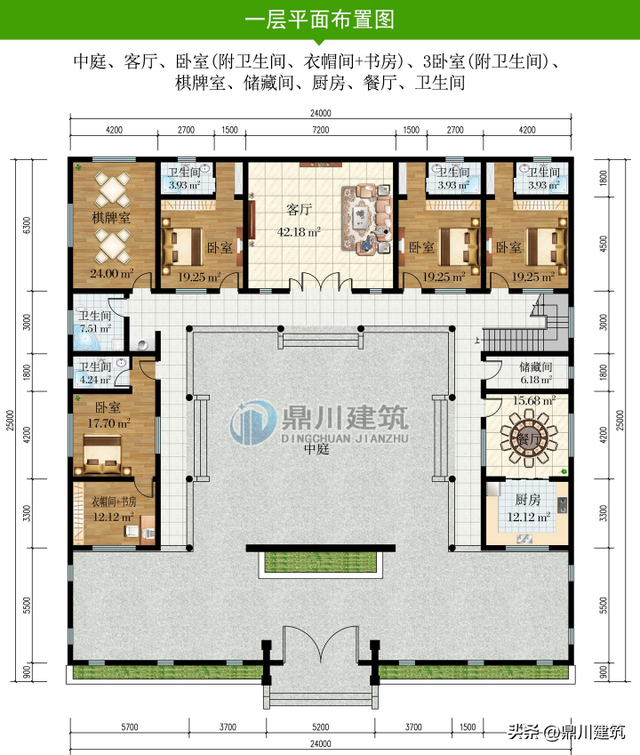 超美农村四合院，占地大带9个大套间，四代同堂大户人家就这么建