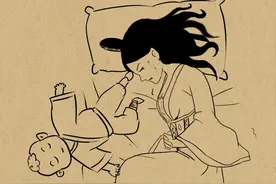 孩子睡觉满床滚，不一定是热的，也可能是在干这6件事图片