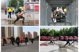 郑州消防热烈欢迎全省执勤岗位练兵比武竞赛参赛人员载誉归来！图片