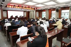 吕梁市中医院召开 2021年度年终总结大会图片