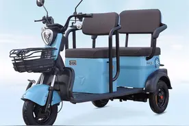 雅迪推出C6智享版电动三轮车，前后两座设计，最大续航100公里图片