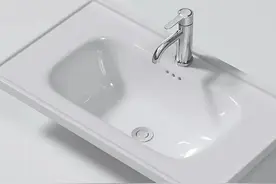 认真对比了三种卫生间洗手盆，我家最终选择陶瓷一体盆图片