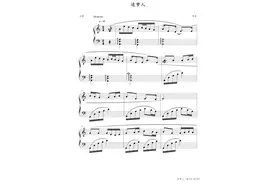 追梦人，钢琴谱，凤飞飞，曲谱分享图片