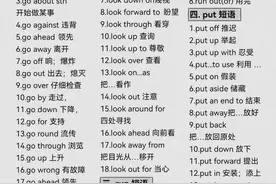英语完形填空常考固定搭配图片