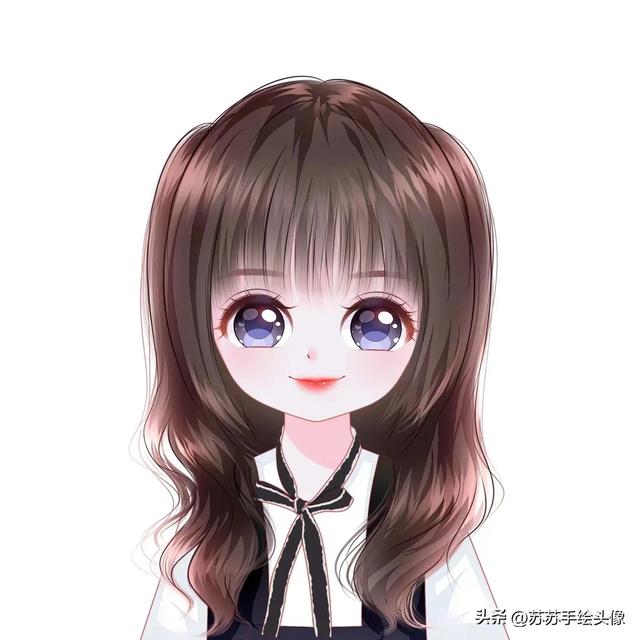 换个头像吧,超萌超可爱的女生卡通头像,八月你好