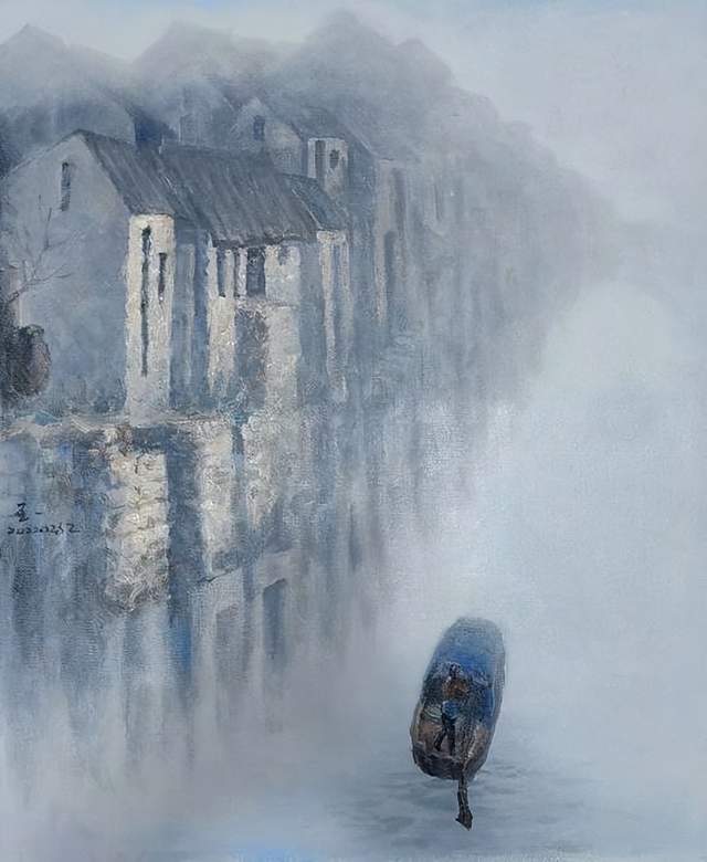 著名书画评论家 史峰丹青涵诗意 油画绘乡愁——记著名油画家王一丹青