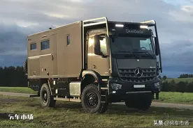 储水650升的末日避难所，奔驰Arocs硬派重卡房车，4驱7.7升大排量图片