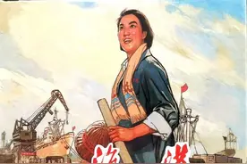 样板戏连环画《海港》，上海人民美术出版社，戴敦邦等绘画。图片