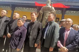 建湖延寿寺彭城堂刘氏宗祠隆重举办汉高祖刘邦铜像揭幕仪式图片