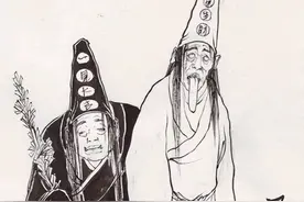 黑白无常是什么来历？帽子上是什么字？图片