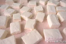 配方揭秘！棉花糖的做法，我成功了，一点糖就能做一堆图片