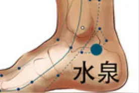 水泉穴——调理“前列腺增生、痛经、足跟痛、黑眼圈”穴位图片