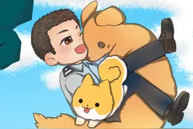 【祝福祖国·守护平安】江苏淮安：1岁半警犬救回2岁男童图片