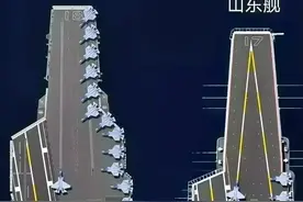 6万吨和8万吨的差距有多大？把山东舰和福建舰放一起比就一目了然图片