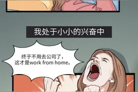 在家办公的真实体验（漫画）图片