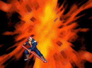 经典街机《饿狼传说》怪不得东丈没女朋友，原来训练时被鳄鱼咬了