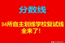 2023年研考自主划线学校复试线全部落地！图片