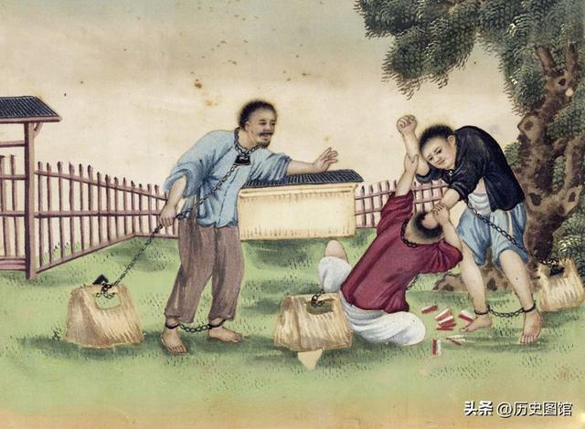 西班牙画家笔下的晚清酷刑，35幅彩图形象逼真，令人惊叹