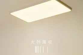 分享几款超薄长方形吸顶客厅灯，工艺可以做到1元硬币的竖起高度图片