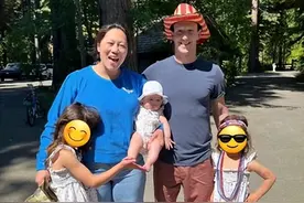 扎克伯格一家五口全家福首次出炉！华裔老婆生完三胎4个月，很美图片