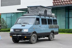 实拍：新星依维柯2045房车，四驱还带两把差速锁，懂得自然懂图片