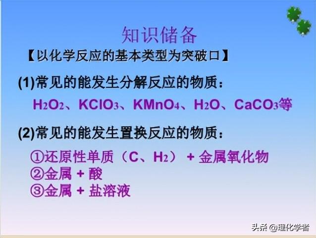 初中化学方程式及其相关知识点总结和推断题解题方法及技巧