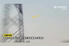 母女吵架双双爬上15米高塔被困图片