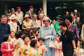 英女王逝世｜36年前访广州入住白天鹅宾馆 霍英东赠劳斯莱斯接待图片