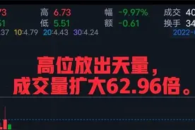 你知道吗，高位放出天量，释放的信号：你该走了图片