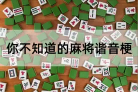 知道这些谐音梗，打麻将再也不怕输了！图片