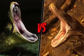 森蚺vs网纹蟒，当美洲豹杀手遇到老虎克星，谁会笑到最后呢？图片