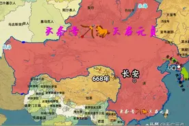 唐朝版图变迁（下）：忆昔总章开元全盛日，岂料渔阳鼙鼓动地来？图片