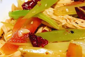 芹菜拌腐竹最简单好吃的做法，学会可以开店了图片