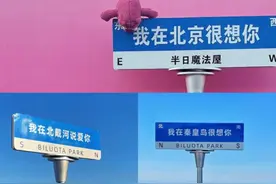 “网红路牌” 别指歪了“路”图片