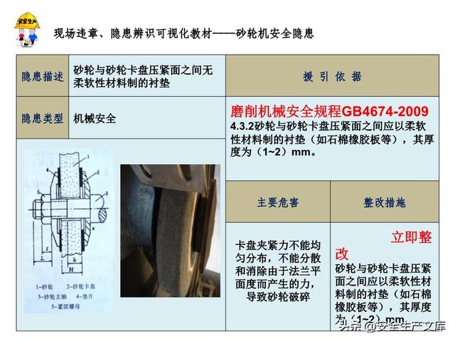 砂轮机安全隐患全解析：18 类风险 + 整改方案，必看